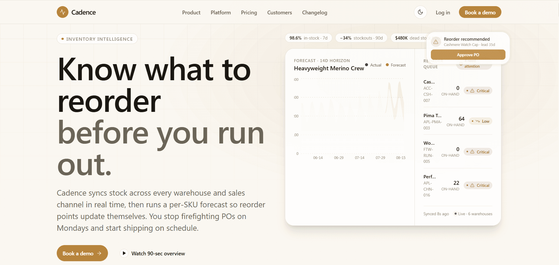 How to Build an Inventory Forecasting SaaS Landing Page That Converts
