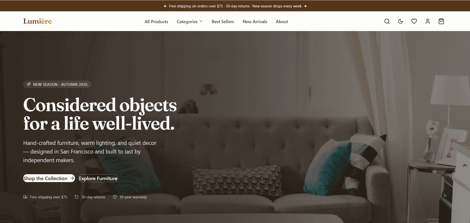 Lumière - Premium Fullstack Ecommerce Platform