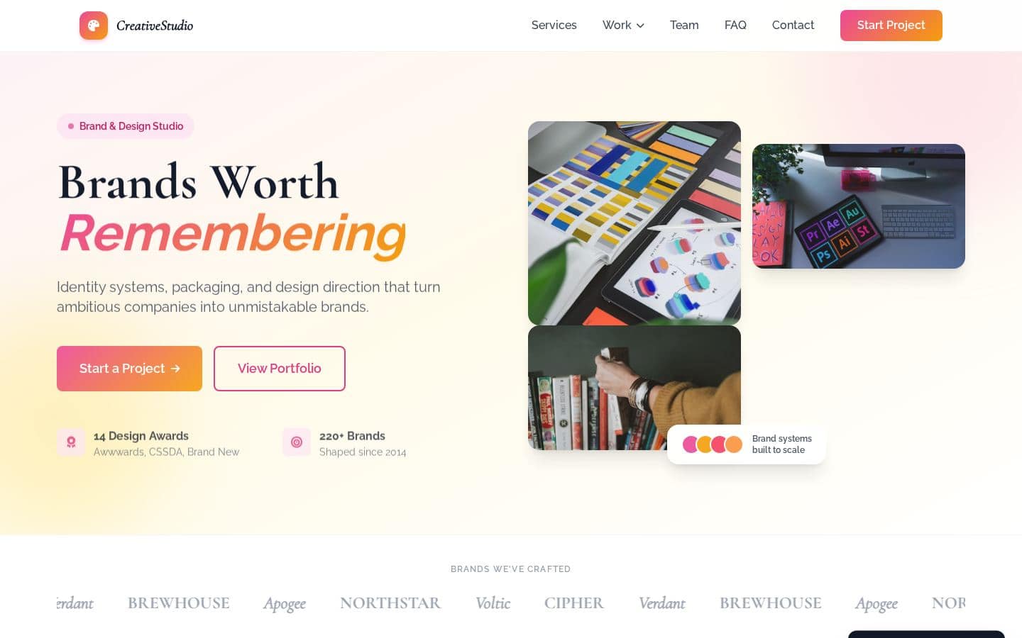 CreativeStudio - Branding & Design Agency