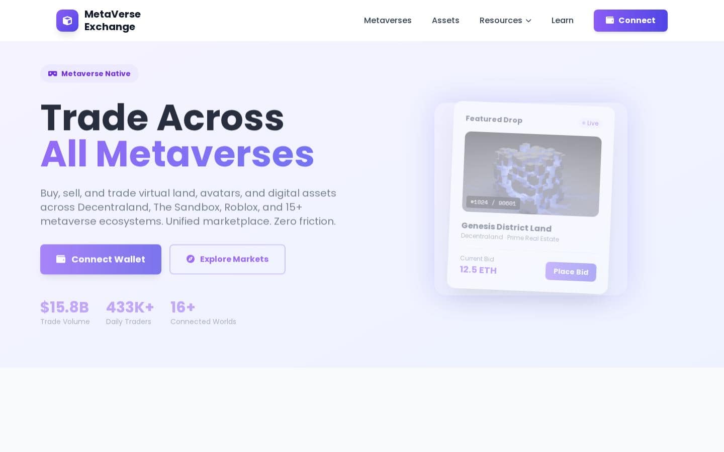 MetaVerse Exchange - Trade Across All Metaverses