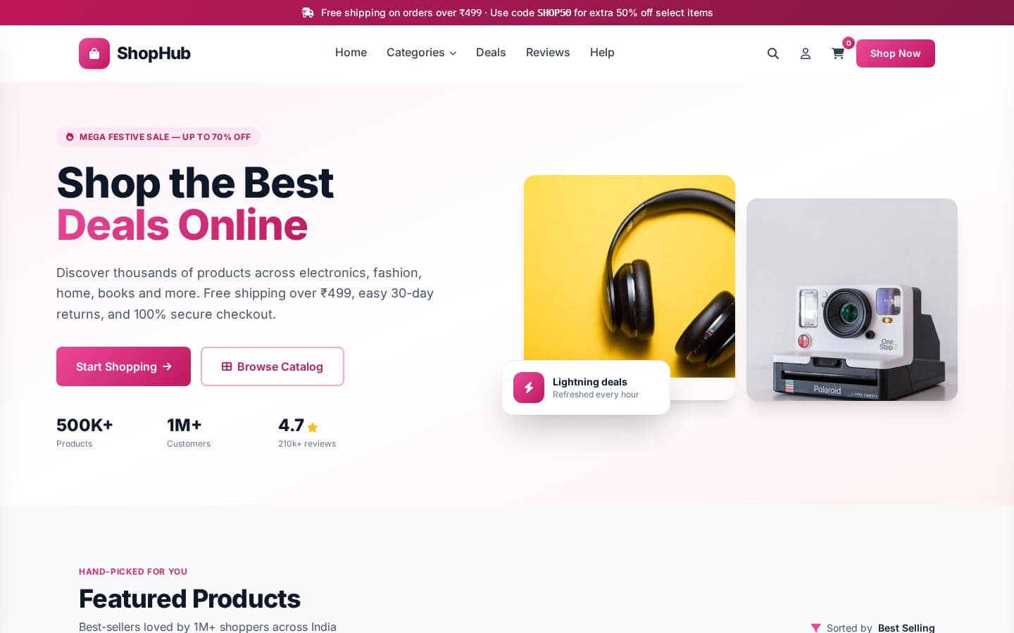 ShopHub - Your Online Store