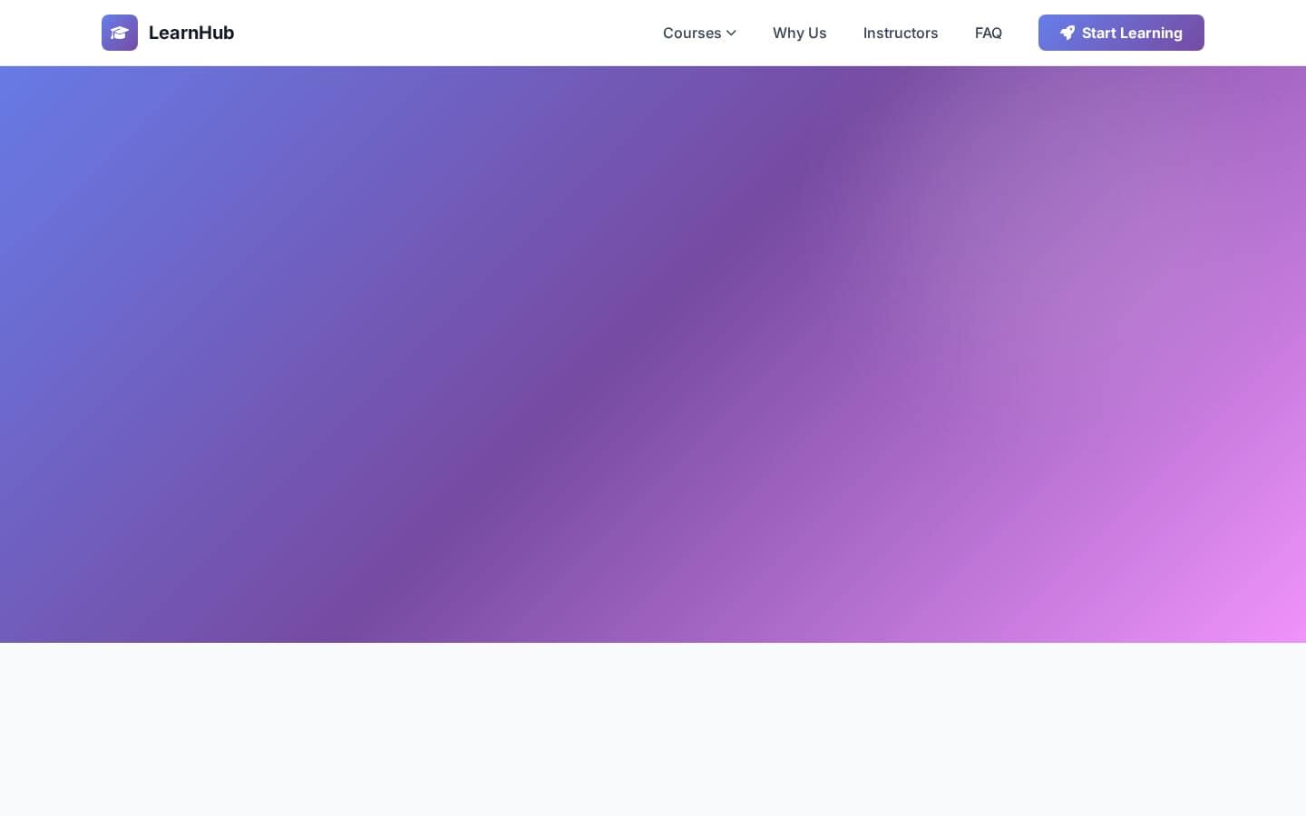 LearnHub - Online Learning Platform