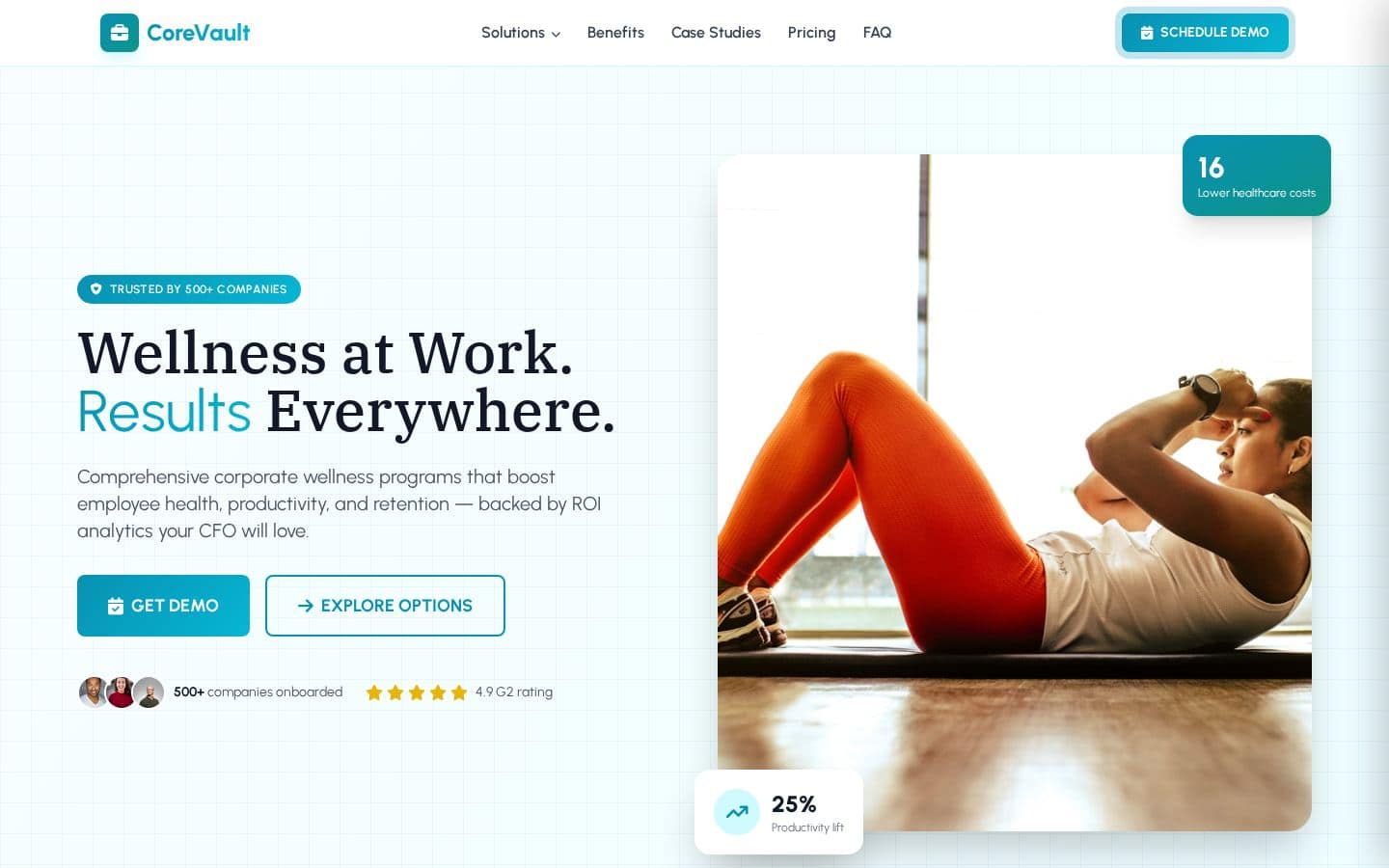CoreVault - Corporate Wellness Programs