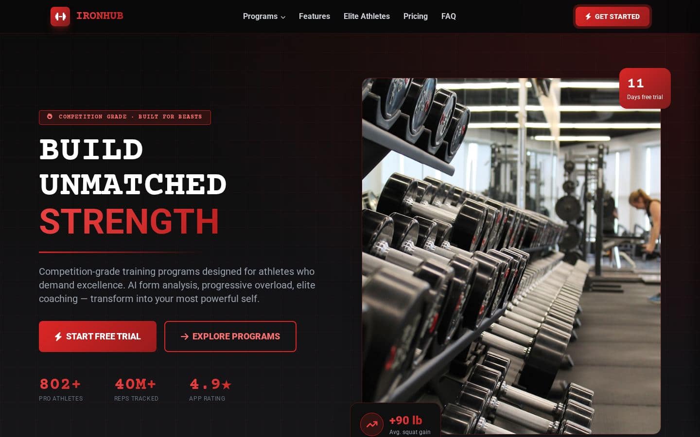 IronHub - Professional Strength Training & Bodybuilding