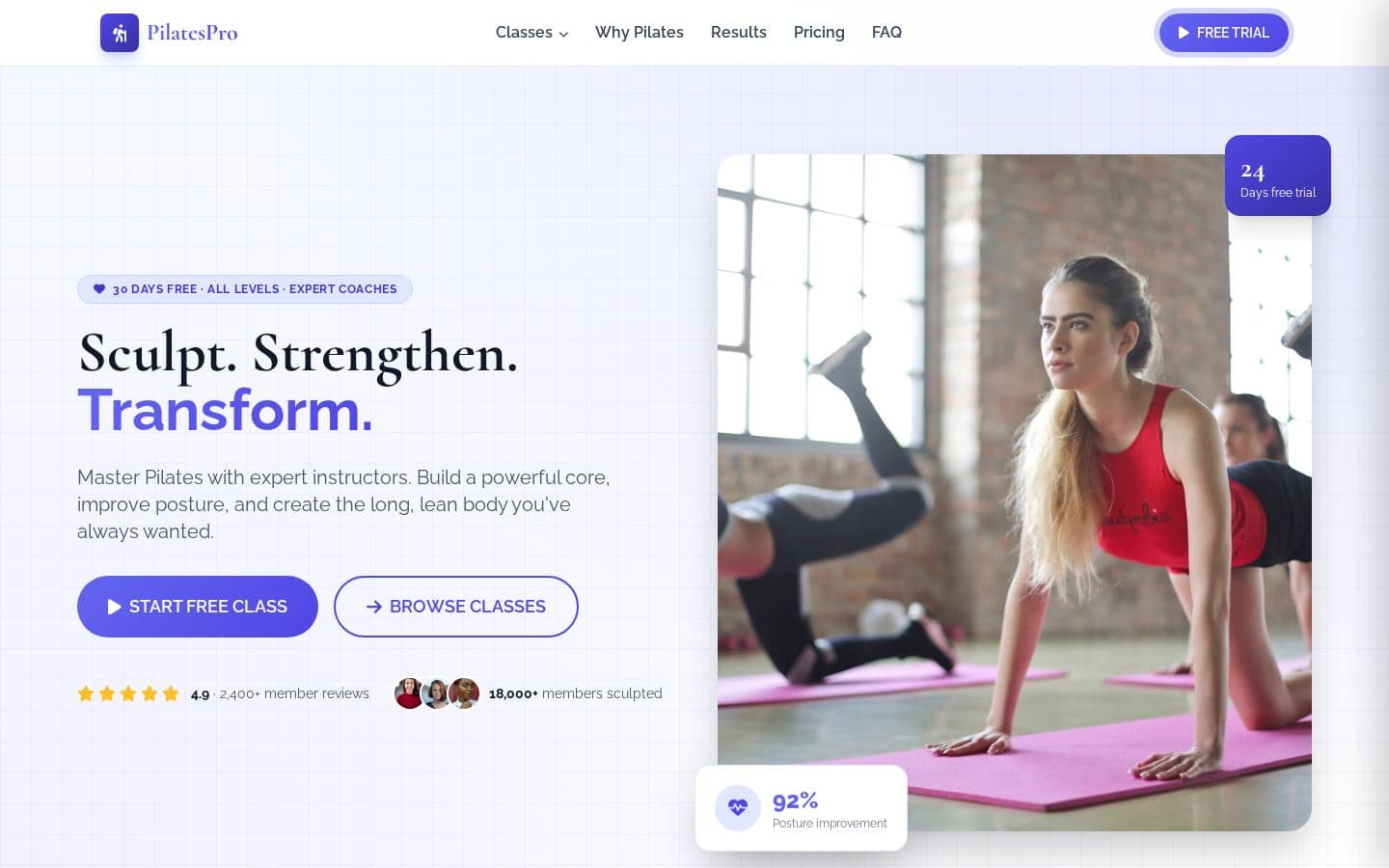 PilatesPro - Core Strength & Body Sculpting