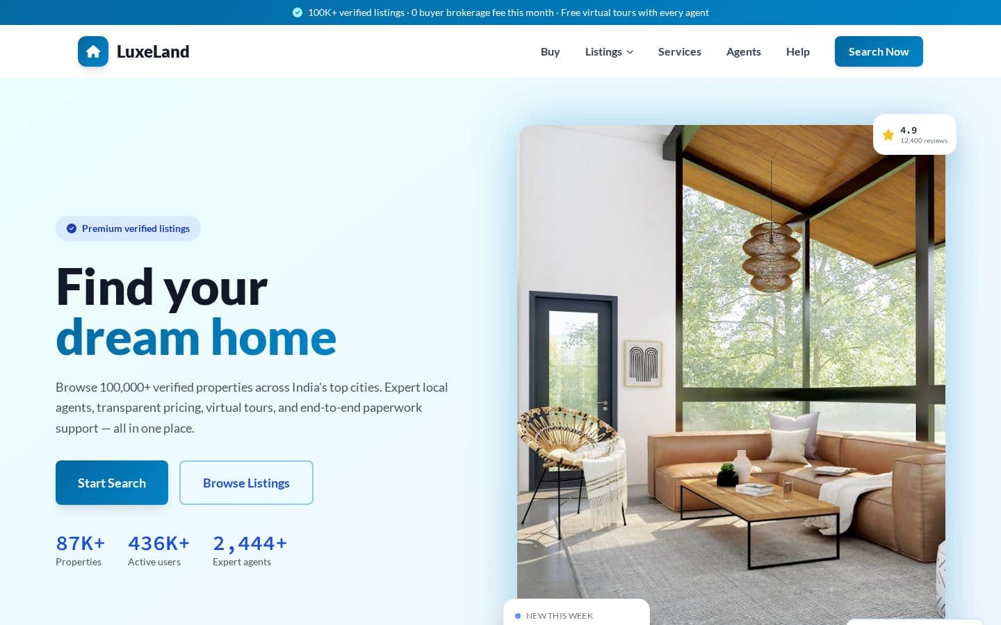 LuxeLand - Property Marketplace