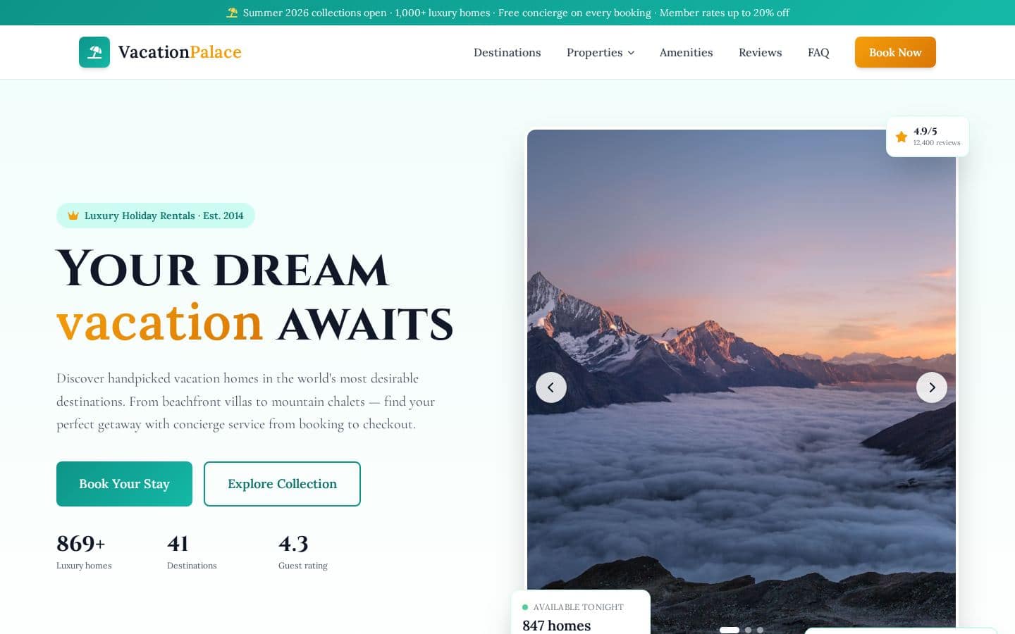 VacationPalace - Luxury Holiday Homes
